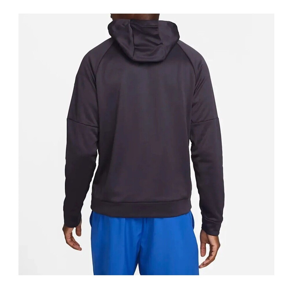Nike Therma-FIT Men's Pullover Fitness Hoodie Cave Purple/Royal/Black DQ5401-540 - Picture 2 of 5